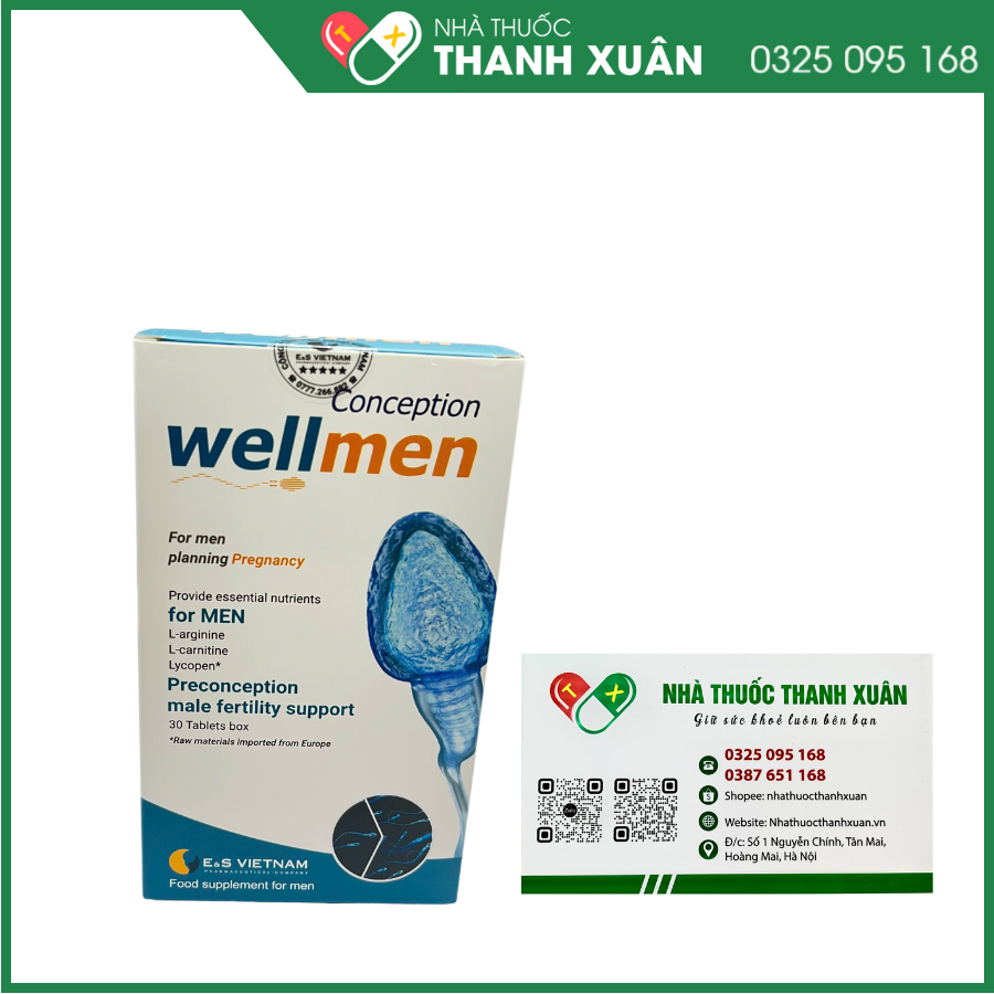 Wellmen Conception cung cấp dưỡng chất cho nam giới